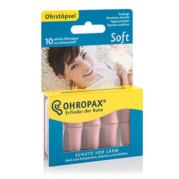 Ohropax Soft, ušesni čepki (10 čepkov)
