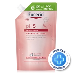 Eucerin pH5, oljni gel za prhanje - refill (400 ml)