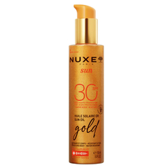 Nuxe Sun Oil Gold, olje z bleščicami za obraz in telo- ZF 30 (50 ml)