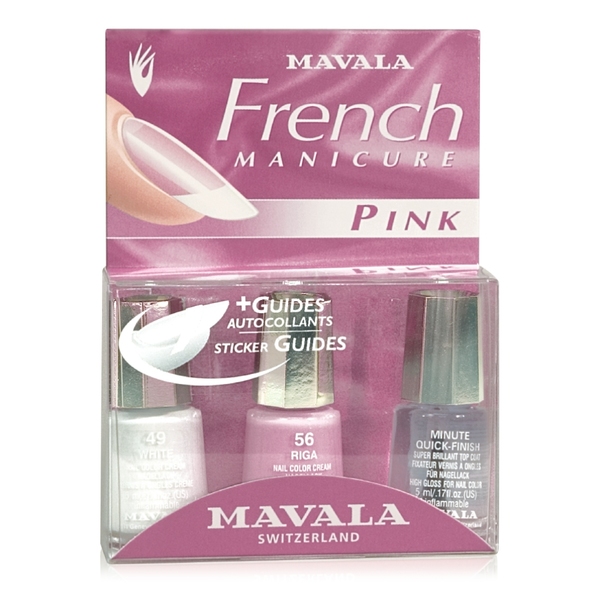 Mavala, set za francosko manikiro - pink (3 x 5 ml)