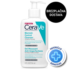 Cerave, čistilni gel za nego mastne kože nagnjene k nepravilnostim (236 ml)