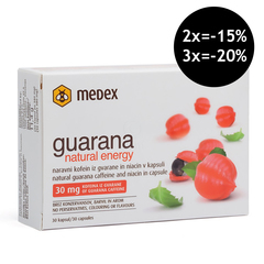 Guarana natural energy Medex, kapsule (30 kapsul)
