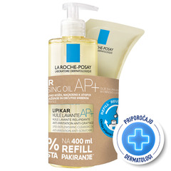 LRP Lipikar, AP+ Huile Lavante in Huile Lavante Refill (2 x 400 ml)
