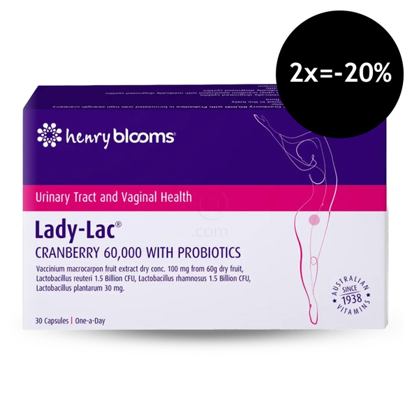 Blooms Lady-Lac izvleček ameriških brusnic, kapsule (30 kapsul)