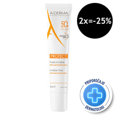 A-Derma Protect, nevidni fluid - ZF50+ (40 ml)
