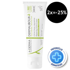 A-Derma Dermalibour+, obnavljajoča CICA-krema (50 ml)