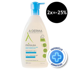 A-Derma Primalba, gel za umivanje las in telesa (500 ml)
