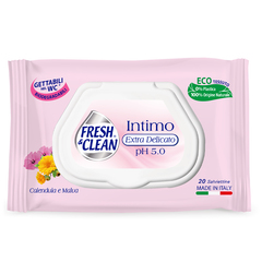 Fresh&Clean, robček za intimno nego (20 robčkov)