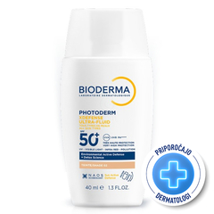 Bioderma Photoderm Xdefense Ultra, obarvan fluid za zaščito pred soncem - svetel 02 - ZF50+ (40 ml)