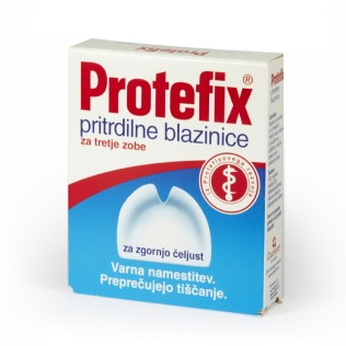 Protefix pritrdilne blazinice za zgornjo čeljust (30 blazinic)