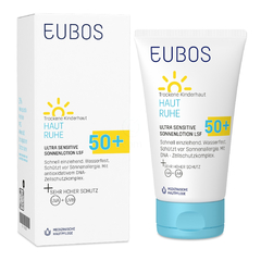 Eubos Haut Ruhe Ultra Sensitive, losjon za zaščito pred soncem - ZF50+ (150 ml)