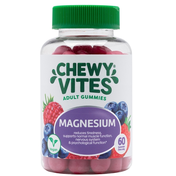 Chewy Vites Adult Magnesium, gumijasti žvečljivi bonboni (60 bonbonov)