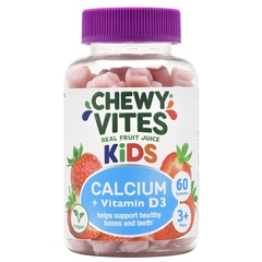 Chewy Vites Kids Calcium + Vitamin D3, gumijasti žvečljivi bonboni (60 bonbonov)