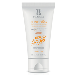 Fiderma Sunfid, obarvana krema za zaščito pred soncem za obraz - light (50 ml)