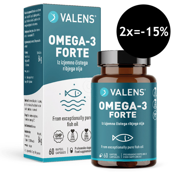 Valens Omega-3 Forte, kapsule (60 kapsul)