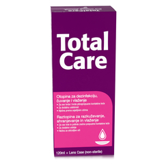 Total care, raztopina za čiščenje leč (120 ml)