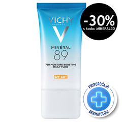 Vichy Mineral 89, dnevni fluid za 72-urno vlaženje kože - ZF 50+ (50 ml)