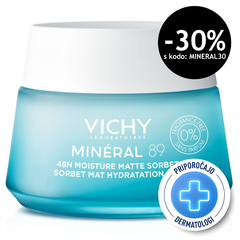 Vichy Mineral 89 Matte Sorbet, matirni gel za 48-urno vlaženje (50 ml)