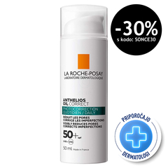 LRP Anthelios Oil Correct, gel krema za obraz - ZF50+ (50 ml)
