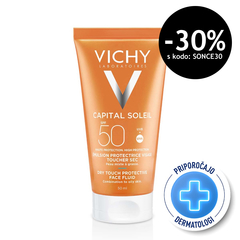 Vichy Capital Soleil Dry Touch, emulzija za obraz - ZF50 (50 ml)