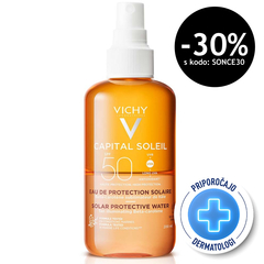 Vichy Capital Soleil, Bronz vodica za poudarjen videz zagorele polti - ZF50 (200 ml)