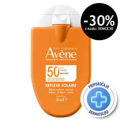 Avene Sun Reflexe Solaire, zelo visoka zaščita pred soncem emulzija - ZF50+ (30 ml)