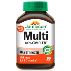 Jamieson Multivitamini in Minerali Maksimalna Moč, tablete (90 tablet)
