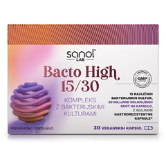 Sanol LAB Bacto High 15/30, veganske kapsule (30 kapsul)