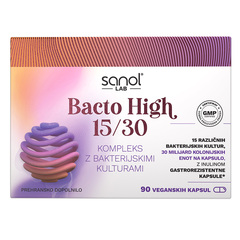Sanol LAB Bacto High 15/30, veganske kapsule (90 kapsul)