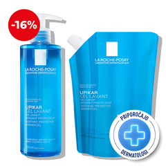 LRP Lipikar, protokol -gel lavant + eco refill (2 x 400 ml)