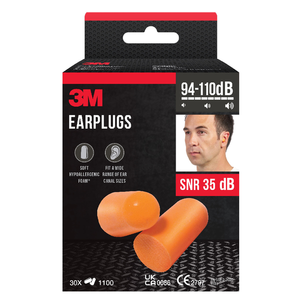 Čepki za ušesa 3M - 94-105 dB (4 pari)