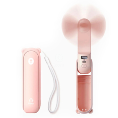 JisuLife 3v1, ventilator, polnilec in svetilka - roza (pink) (1 ventilator) 