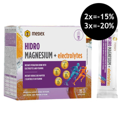 Hidro Magnezij + Elektroliti Medex, vrečke (15 x 10 g)