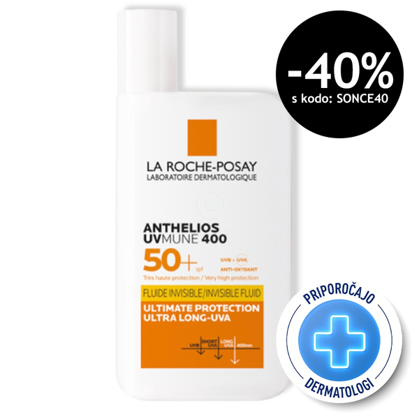 LRP Anthelios UVMUNE 400 (Shaka Fluid), zaščita pred soncem - ZF50+ (50 ml)