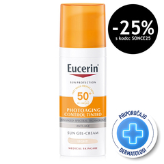Eucerin Sun Photoaging Control, fluid za obraz v odtenku Light - ZF50+ (50 ml)