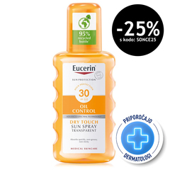 Eucerin Sun, prozorno pršilo za zaščito pred soncem - ZF 30 (200 ml)