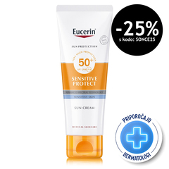 Eucerin Sun Sensitive Protect, zaščitna krema za obraz - ZF50+ (50 ml)
