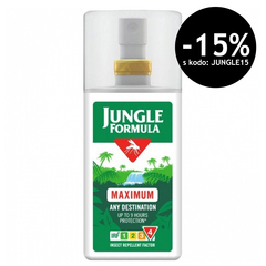 Jungle Formula Maximum Original, zaščita proti komarjem in klopom (75 ml)