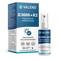 Valens D 3000 + K2, ustno pršilo (25 ml)