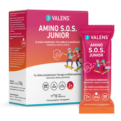 Valens Amino S.O.S. Junior, prašek za pripravo napitka (10 vrečic)