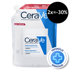 CeraVe, vlažilna krema za obraz in telo - Refill (454 g)