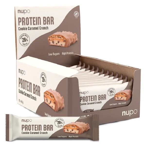  Nupo, proteinska ploščica - Cookie Caramel Crunch (12 x 45 g)