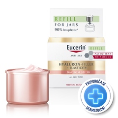 Eucerin Hyaluron-Filler + Elasticity Rose, refill dnevna krema - ZF30 (50 ml)