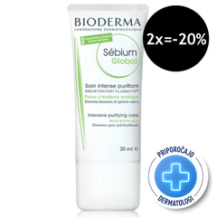 Bioderma Sebium Global, intenzivna nega za aknasto kožo (30 ml)
