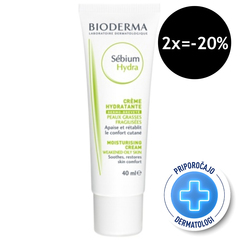 Bioderma Sebium Hydra, krema za oslabljeno kožo obraza (40 ml)