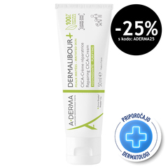 A-Derma Dermalibour+, obnavljajoča CICA-krema (50 ml)