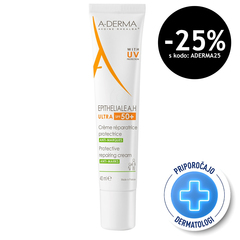 A-Derma Epitheliale A.H Ultra, zaščitna obnavljajoča krema - ZF50+ (40 ml)