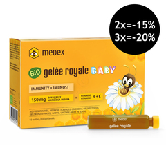 Medex Bio Gelée Royale Baby, stekleničke (10 x 9 ml)