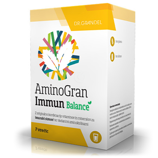 Aminogran Immun Balance, prašek za peroralno raztopino - vrečke (7 x 13 g)