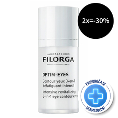 Filorga Optim-Eyes, intenzivna 3-v-1 revitalizirajoča krema za področje okoli oči (15 ml)